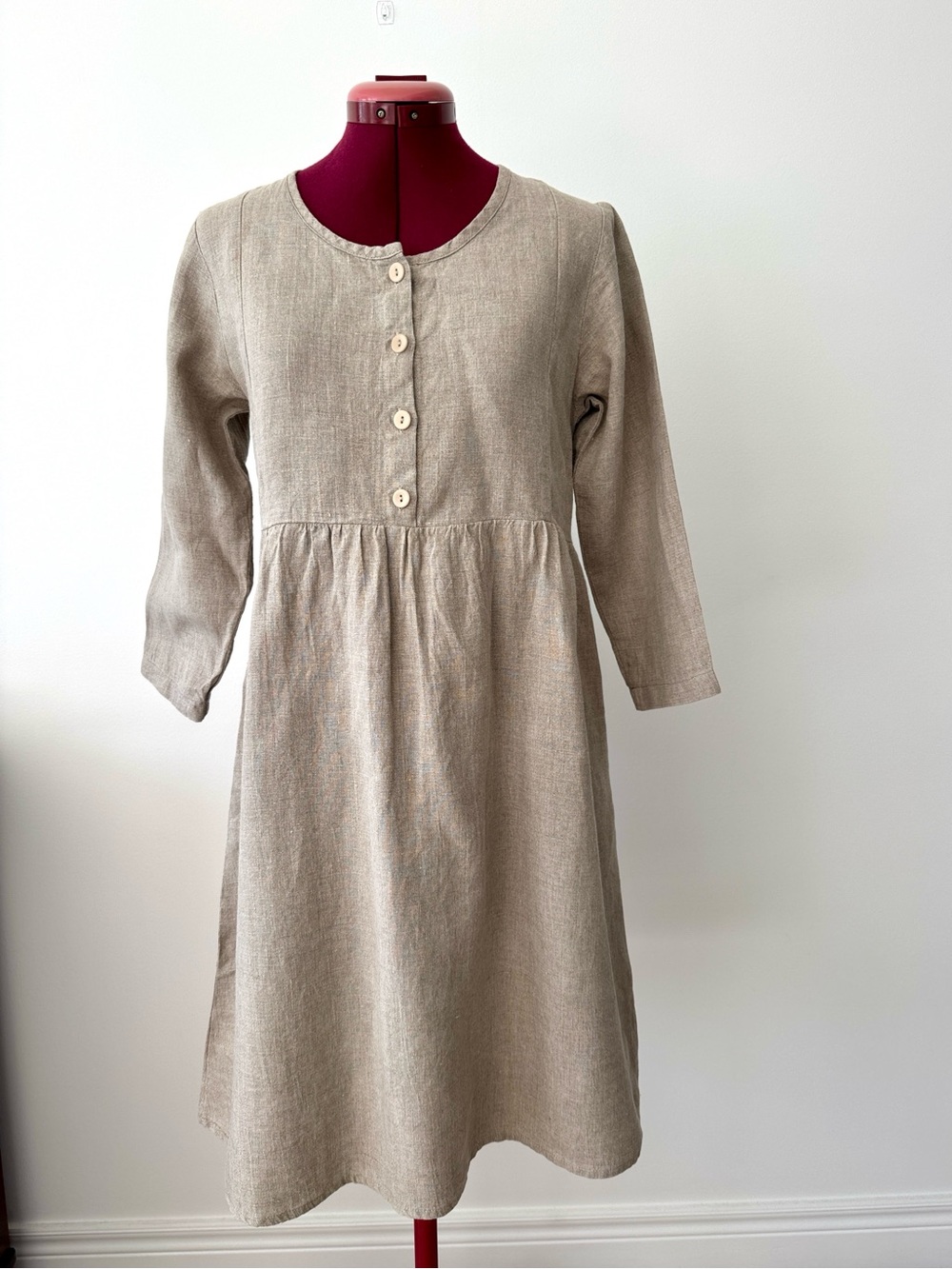 FLAX 100% Linen Dress Size Small